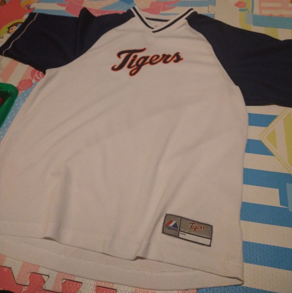 Jersey MLB majestic Detroit Tigers T-Shirt Jersey Mens